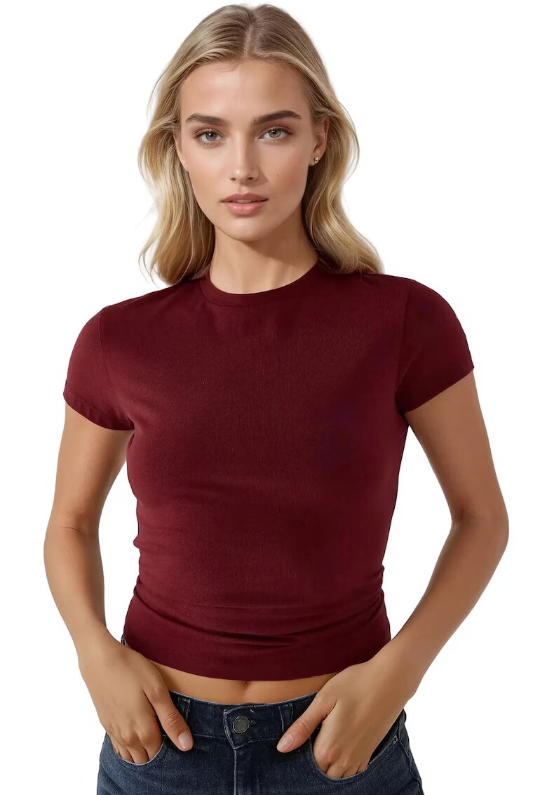 HiCCUP Tricou dama - slim fit - jerseu - rosu
