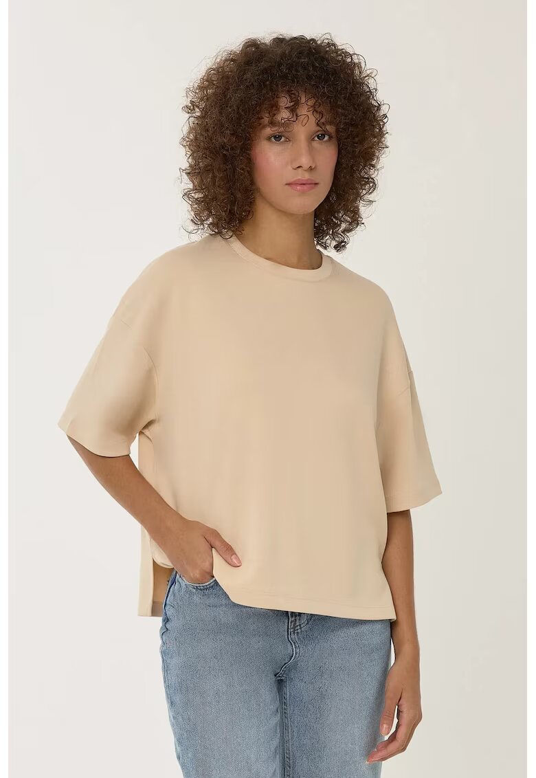 HiCCUP Tricou dama viscoza/poliester/elastan - bej