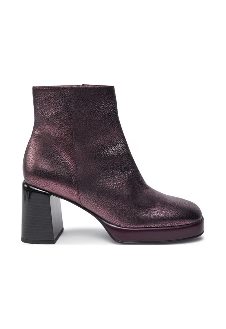 Hispanitas Botine Bolmet-I24 HI243674 Visiniu - Piele naturala