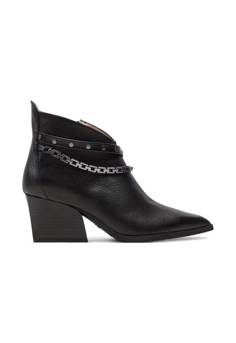 Hispanitas Botine Cervo-I24 HI243597 Negru - Piele lacuita