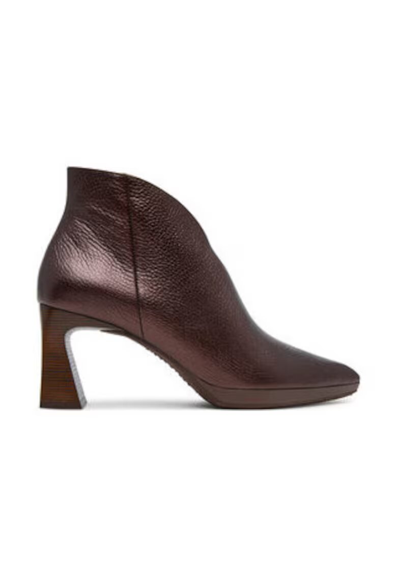 Hispanitas Botine dama pana la glezna - 305492838 - piele naturala - maro -
