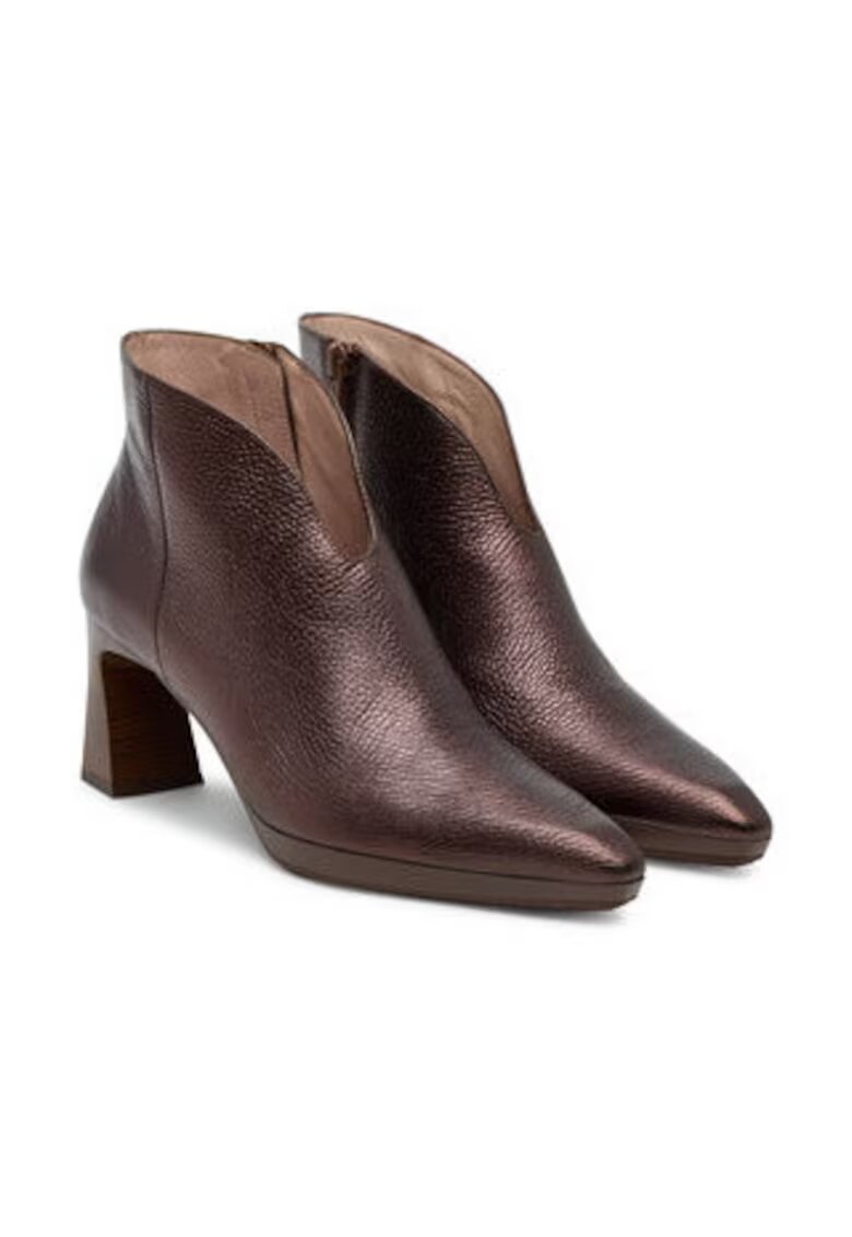 Hispanitas Botine dama - piele naturala - maro