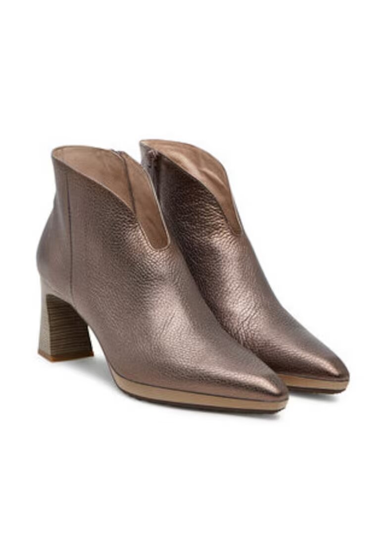Hispanitas Botine dama - piele naturala - maro bej