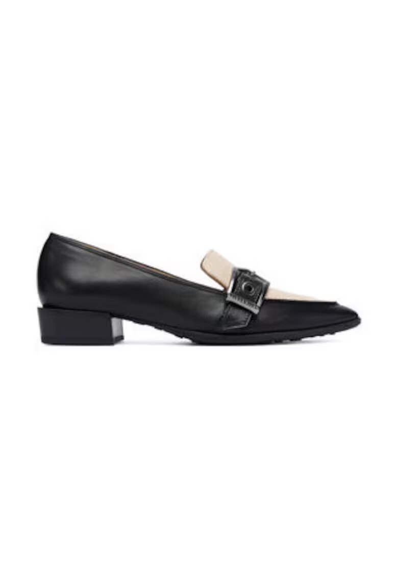 Hispanitas Mocasini cu toc dama - piele naturala - negru