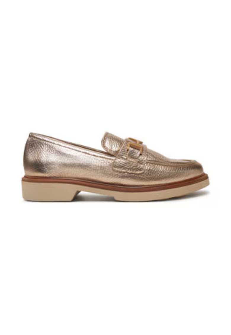 Hispanitas Mocasini dama piele naturala - auriu - Auriu