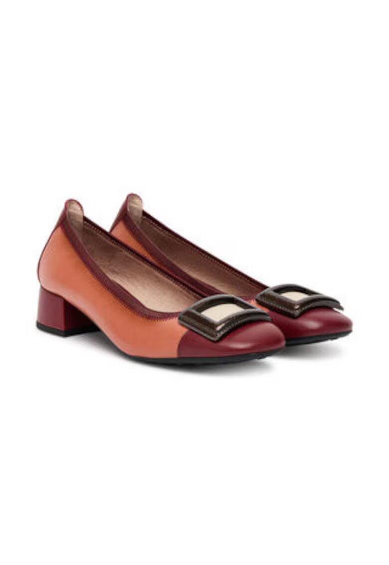 Hispanitas Pantofi dama - piele naturala - maro visiniu