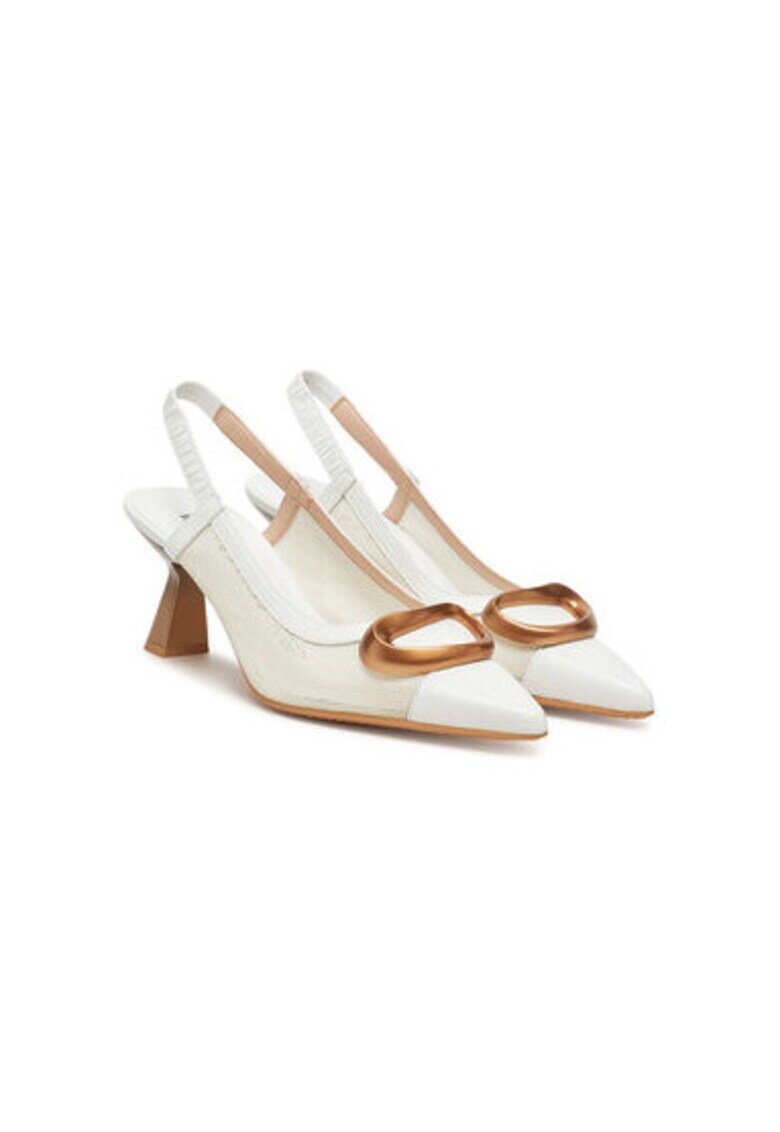 Hispanitas Sandale dama - HV253957 - Piele naturala - Alb - Alb