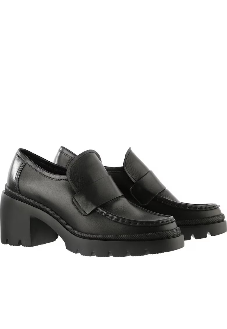 Hoegl Mocasini dama - Hogl - casual - piele naturala - negru - tocuri inalte