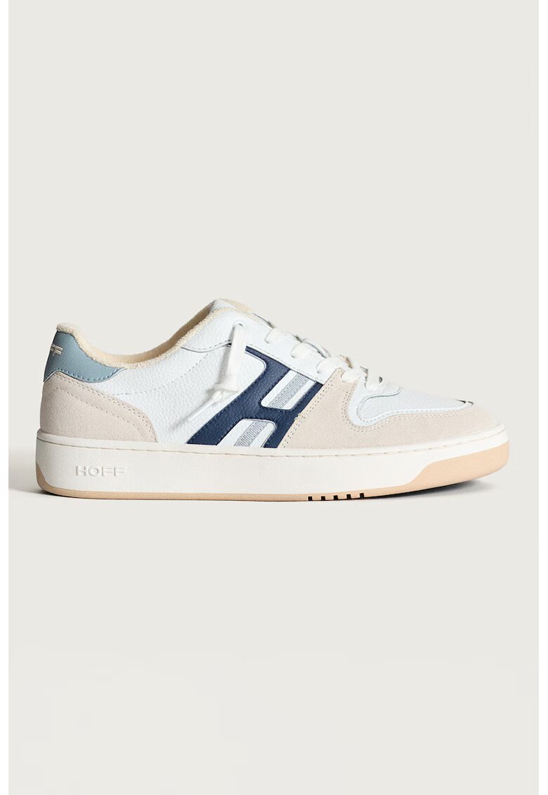 HOFF Pantofi sport cu insertii din piele intoarsa Tasquena - Albastru pastel/Bej deschis