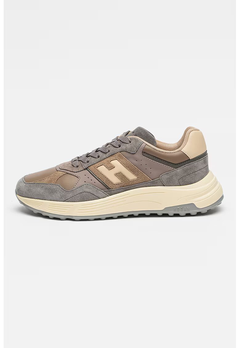 Hogan Pantofi sport cu logo Hyperlight - Maro taupe/Crem/Gri inchis