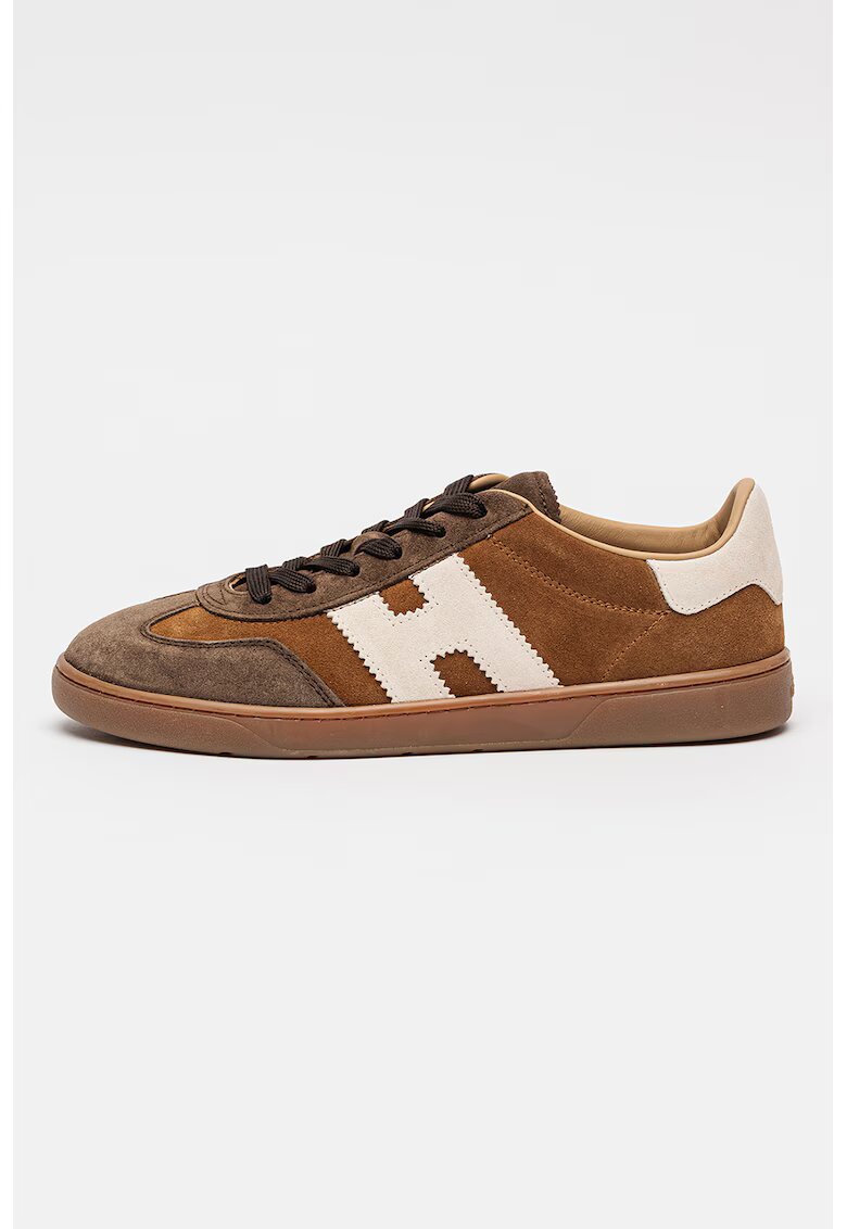 Hogan Pantofi sport din piele intoarsa cu insertii din piele Cool - Caramel/Bej deschis