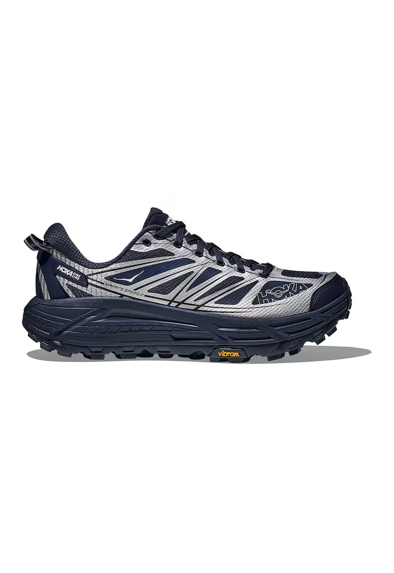 Hoka Pantofi pentru alergare Mafate Speed 2 - Argintiu/Bleumarin