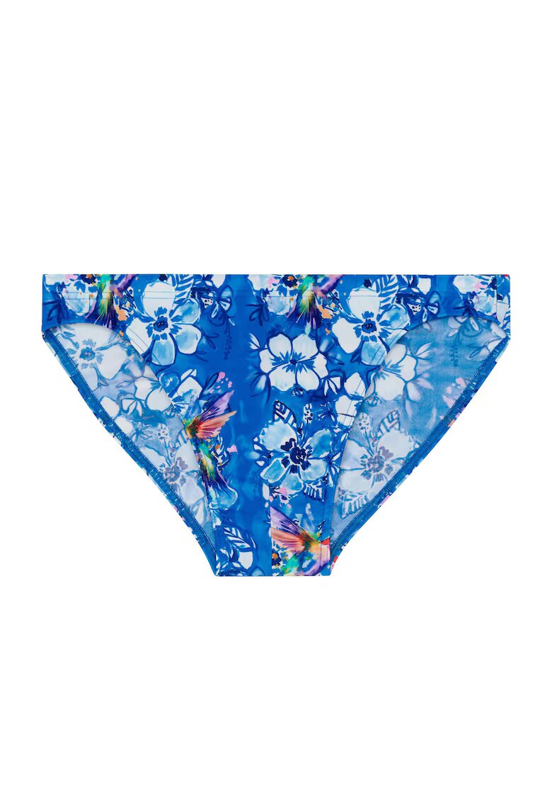 HOM Slip cu model tropical Alain - Albastru