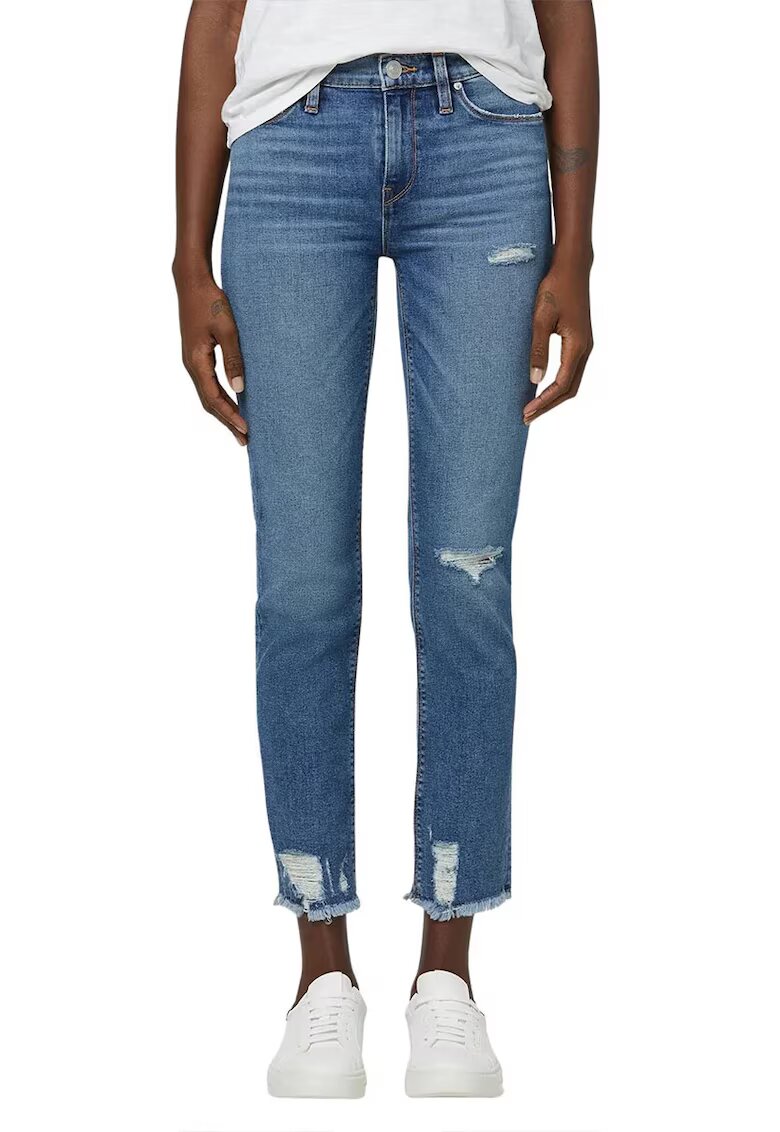 Hudson Blugi drepti crop cu talie inalta - Albastru