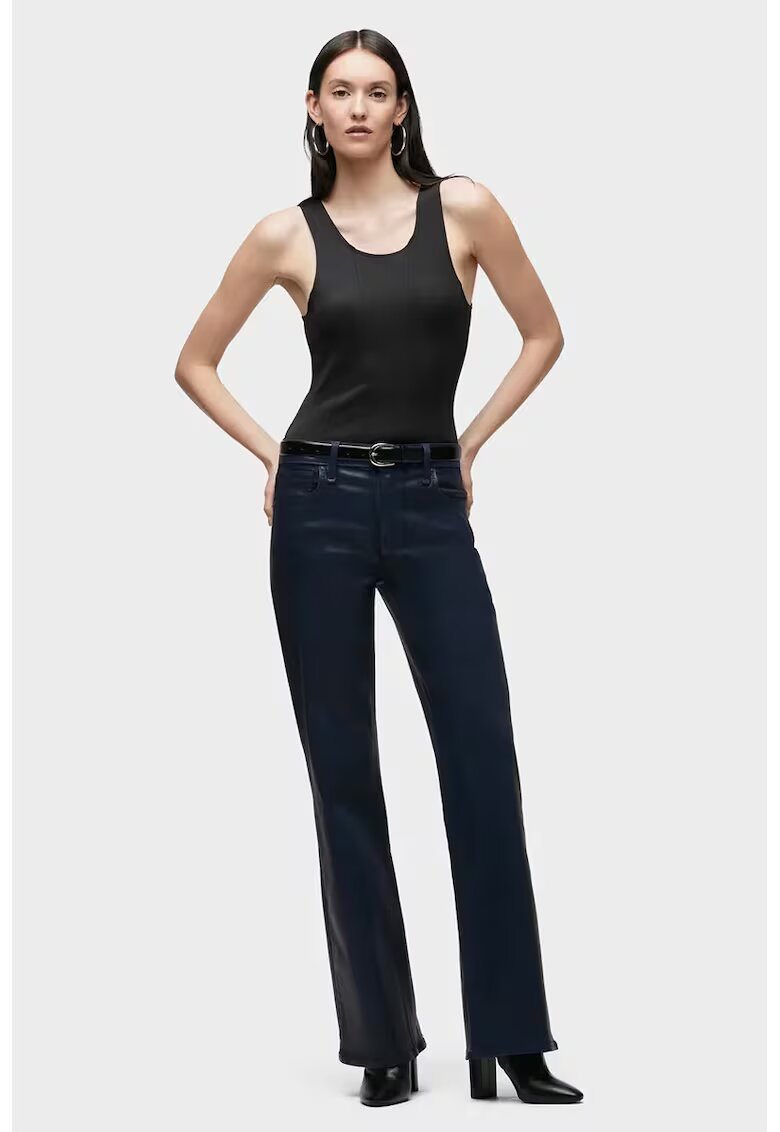 Hudson Pantaloni cu talie inalta - evazati - Albastru inchis -