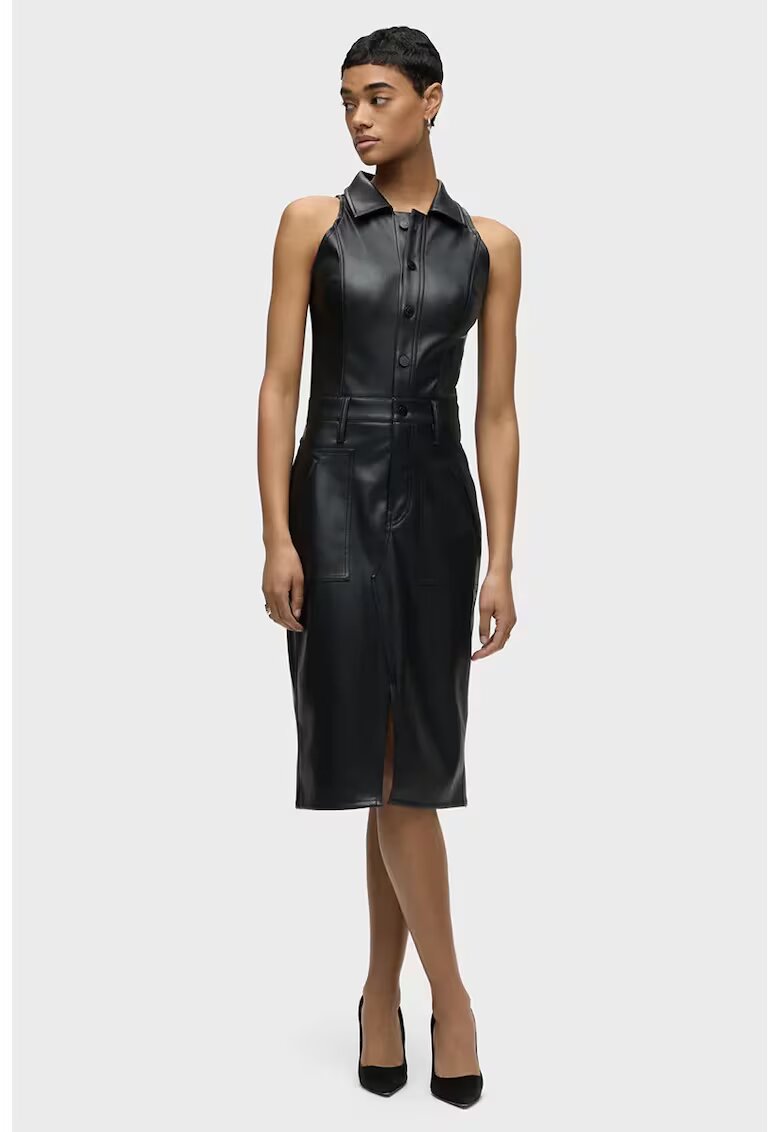 Hudson Rochie midi fara maneci - Negru