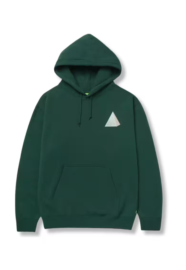 HUF Hanorac Discover - bumbac/poliester - cu gluga - cu maneca lunga - verde