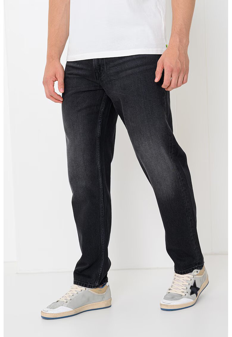 Hugo Blugi relaxed fit cu aspect decolorat - Negru