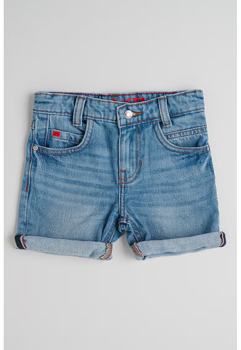 Hugo Blugi scurti cu talie medie 677 - Albastru pastel