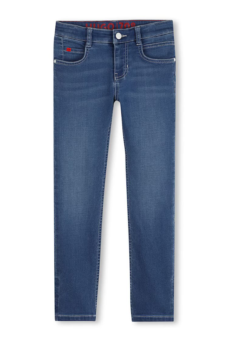 Hugo Blugi slim-fit cu talie medie - Albastru prafuit