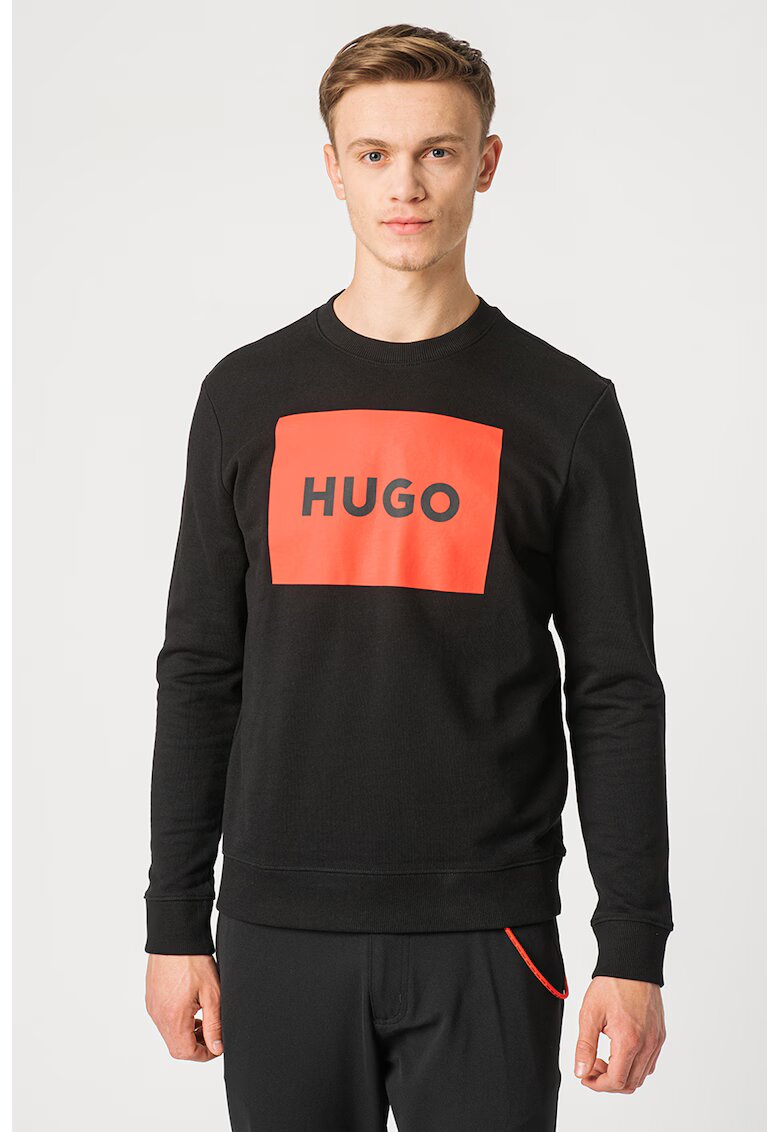 Hugo Bluza de trening cu imprimeu logo Duragol 222 - Negru