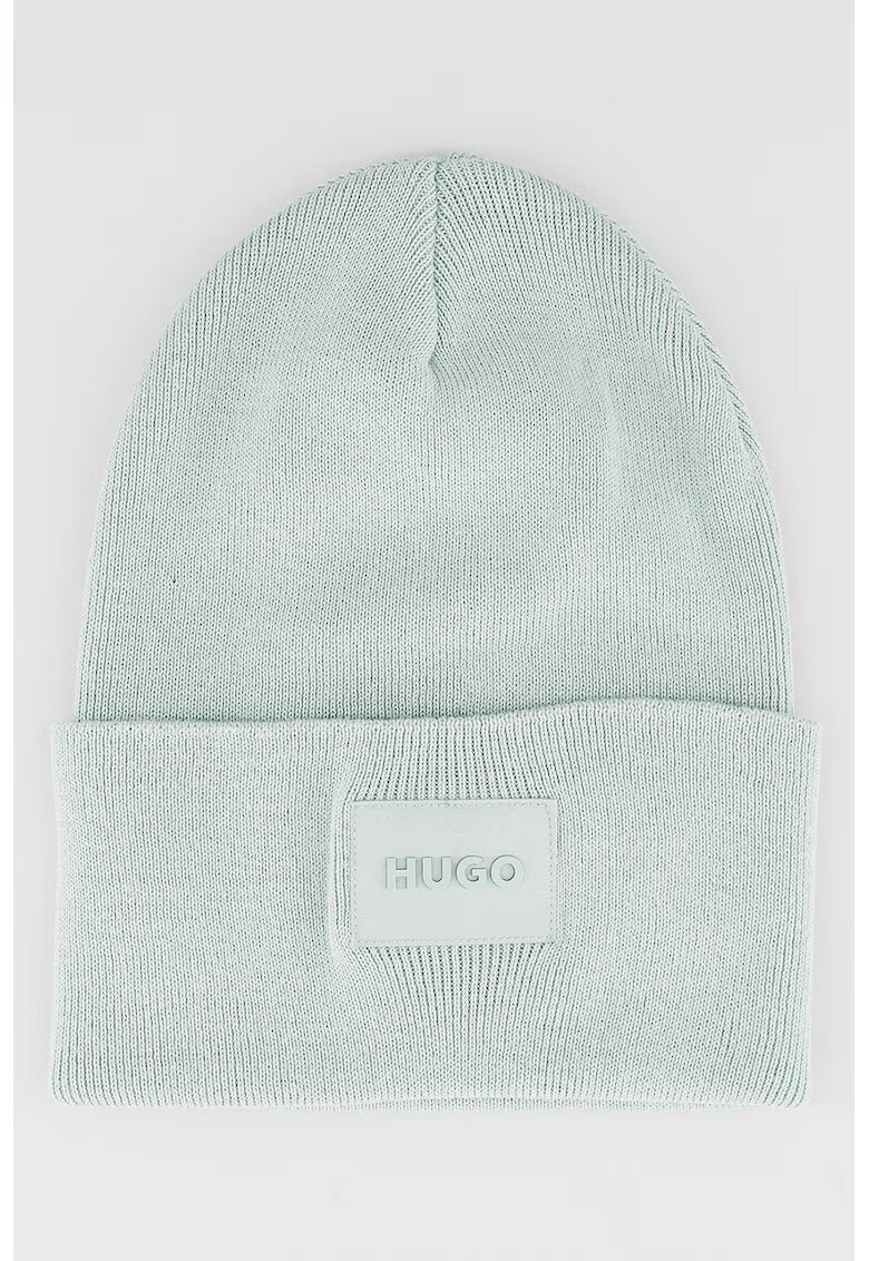 Hugo Caciula din bumbac cu logo Xevon - Verde deschis