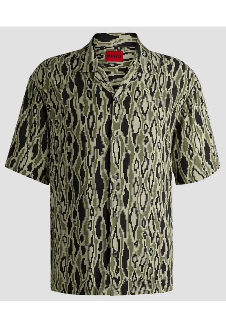 Hugo Camasa barbati Espino - regular - verde - 100% viscoza