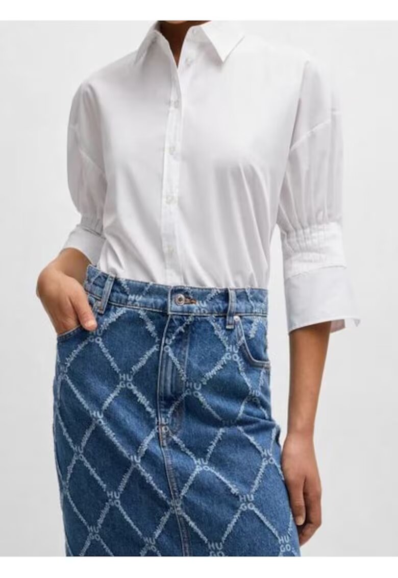 Hugo Camasa Slim fit cu maneca trei sferturi