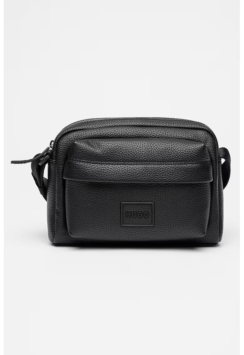 Hugo Geanta crossbody cu logo - Negru