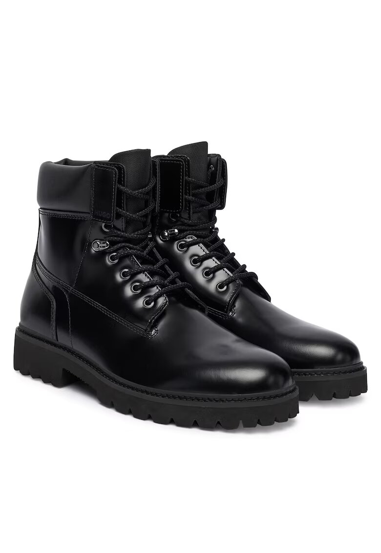 Hugo Ghete barbati piele naturala - negru - model Draven -