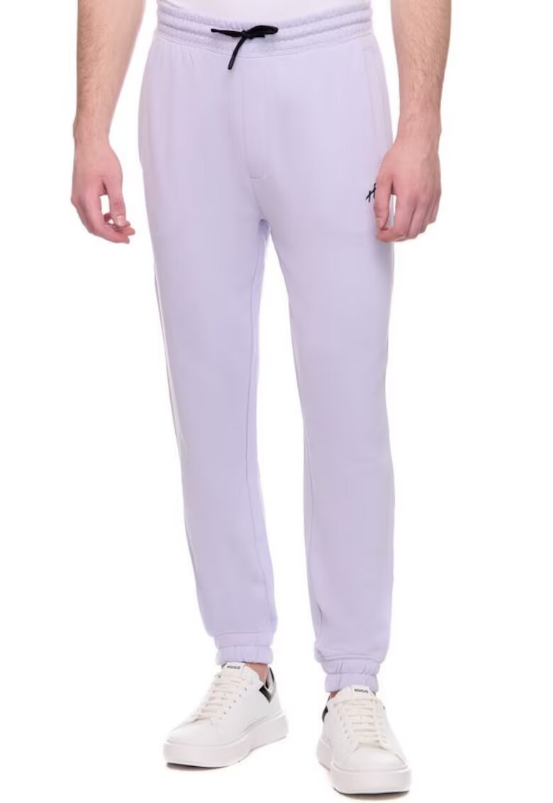 Hugo Pantaloni Bumbac Cu Elastic in Talie