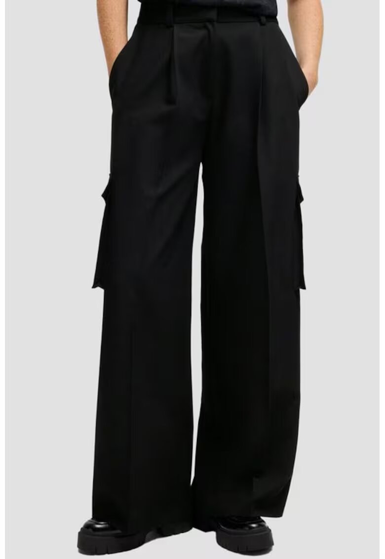 Hugo Pantaloni Cargo Cu Buzunare Multiple