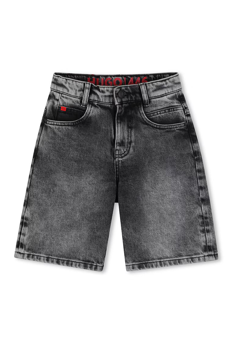 Hugo Pantaloni cu talie medie - Negru stins