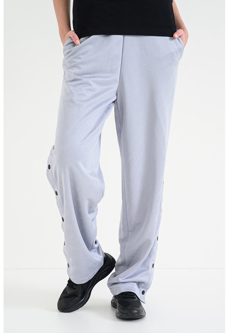 Hugo Pantaloni de trening ampli cu slituri cu capse pe glezna Nicole - Gri deschis