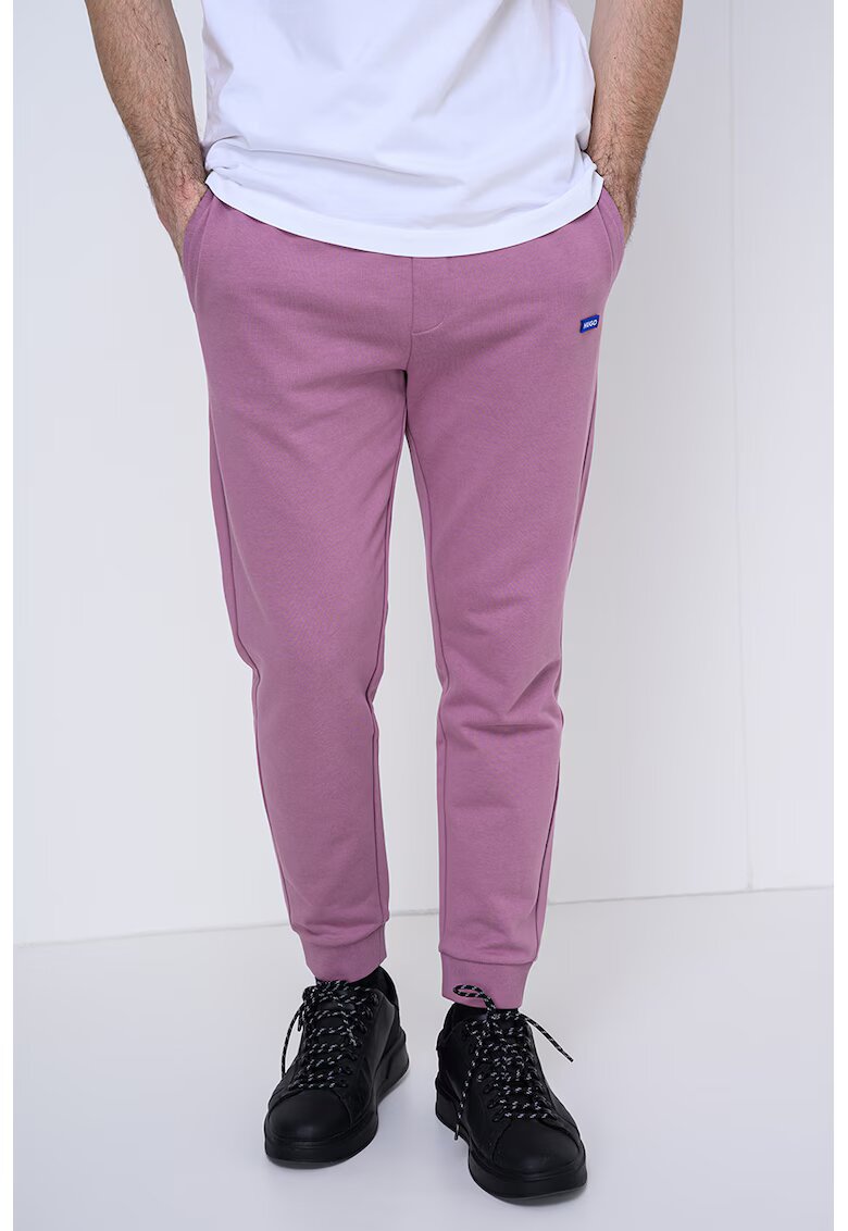 Hugo Pantaloni de trening cu croiala conica Napin - Roz prafuit