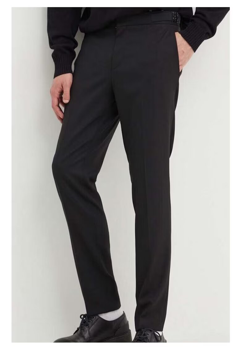 Hugo Pantaloni din amestec de lana Getlin -