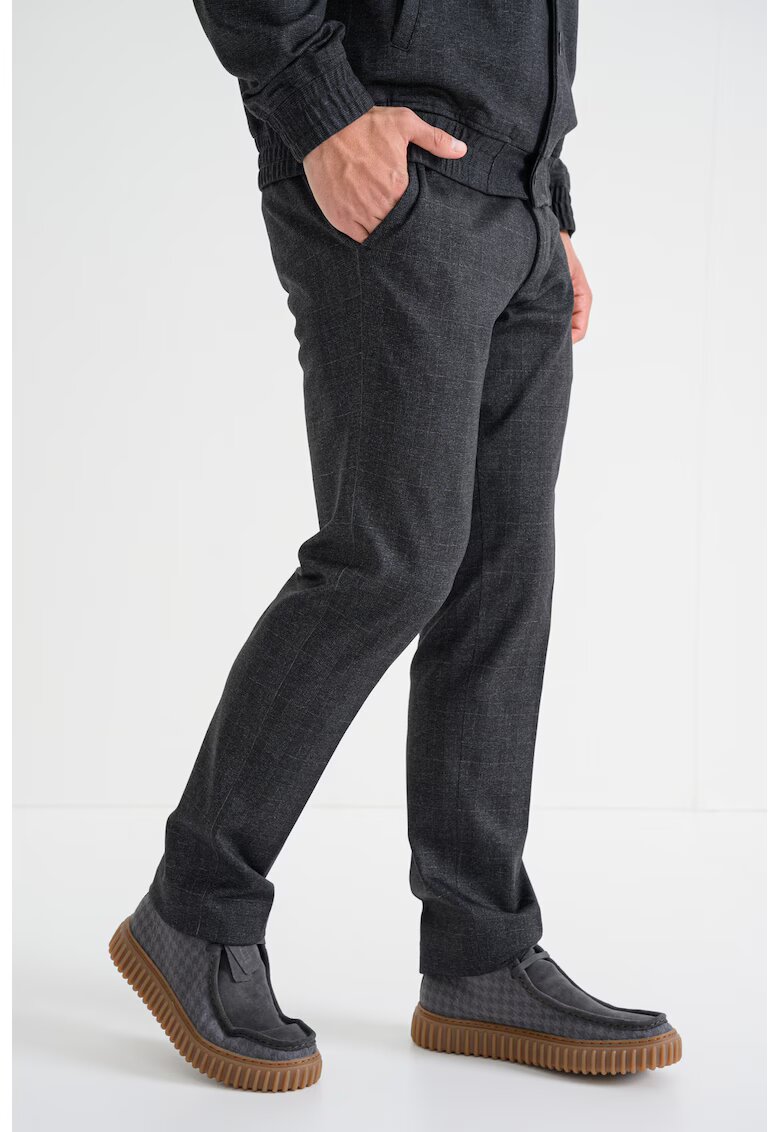 Hugo Pantaloni regular fit - Gri antracit
