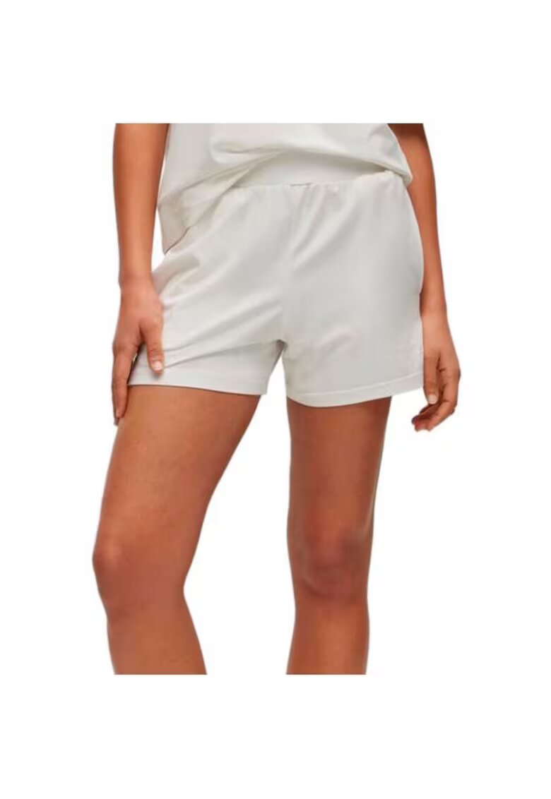 Hugo Pantaloni scurti dama - Bumbac/Modal - Alb