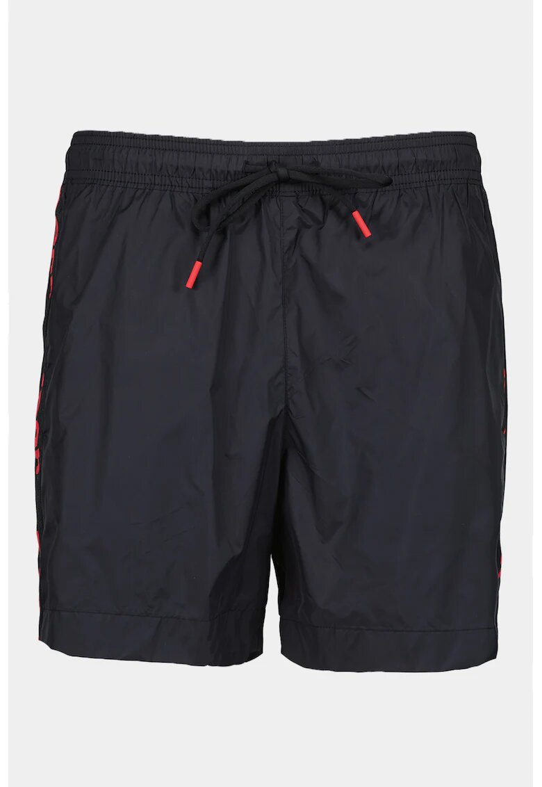 Hugo Pantaloni scurti de baie cu benzi logo laterale Fab - Rosu/Negru