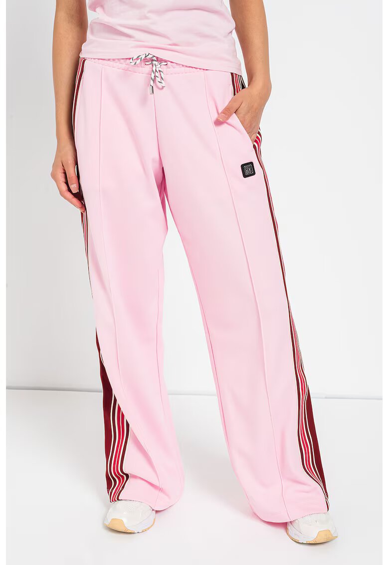 Hugo Pantaloni sport cu snur Neraya - Visiniu/Roz zmeuriu/Roz pastel