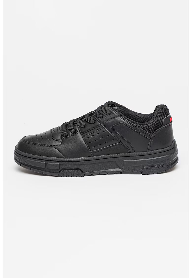 Hugo Pantofi sport de piele ecologica Yarrow - Negru