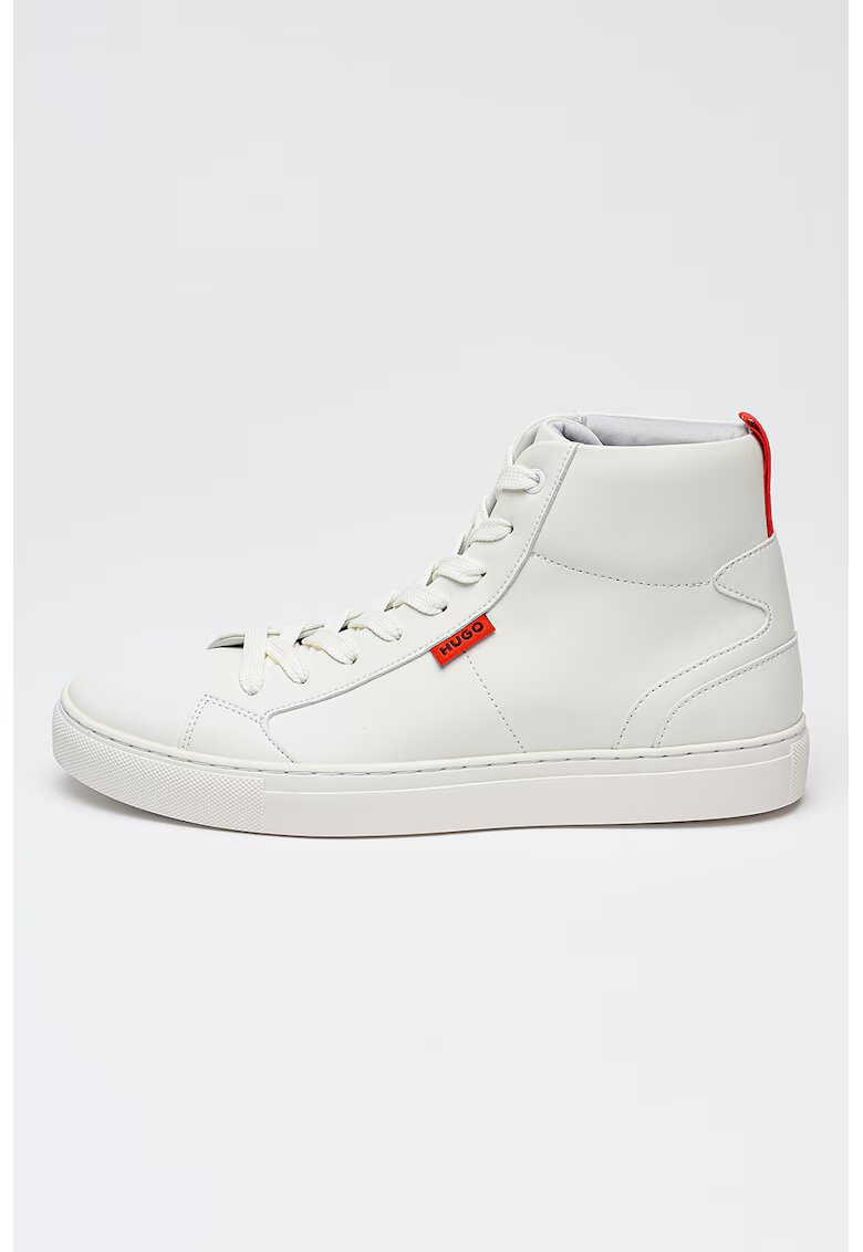 Hugo Pantofi sport high-cut de piele ecologica Morrie Hito - Alb