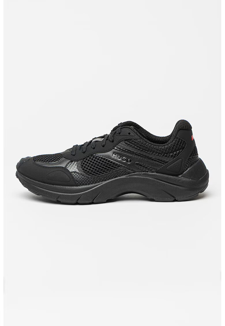 Hugo Pantofi sport low cut cu segmente de plasa Go2 - Negru