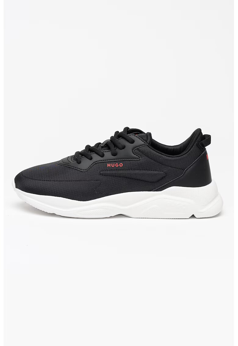 Hugo Pantofi sport low-cut din material textil Leon - Negru
