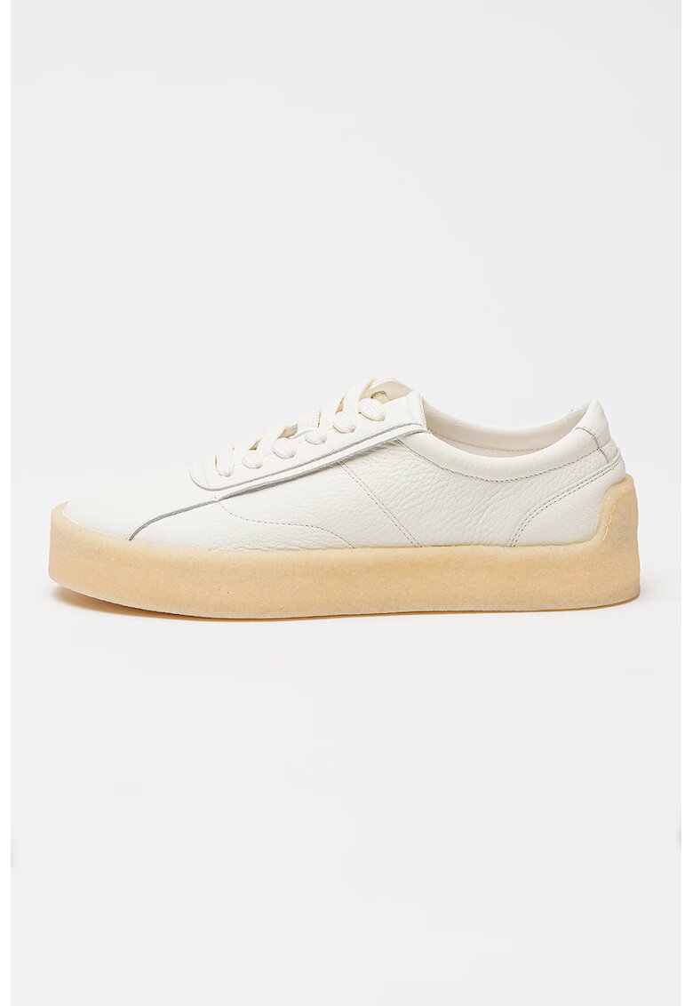 Hugo Pantofi sport low-cut din piele Prodigy - Alb