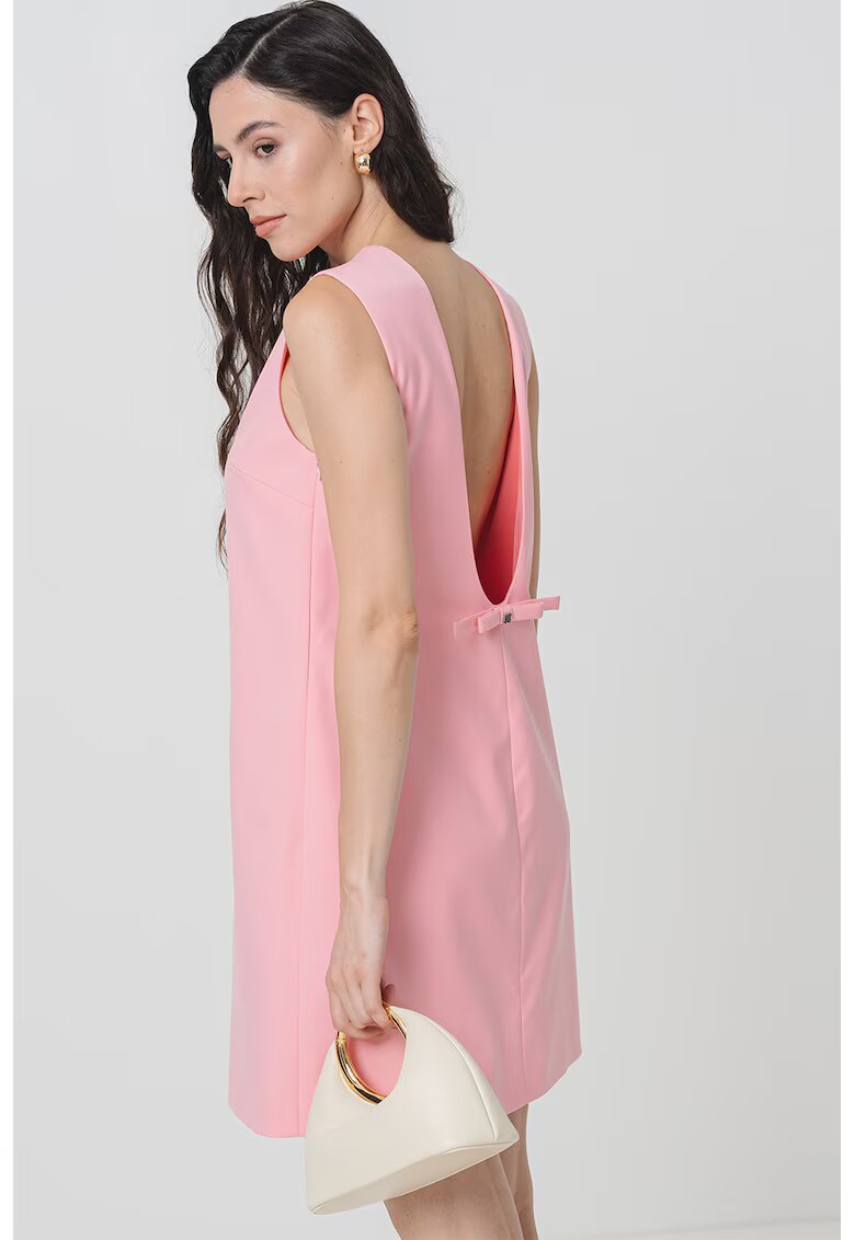 Hugo Rochie scurta dreapta fara maneci - Roz pastel