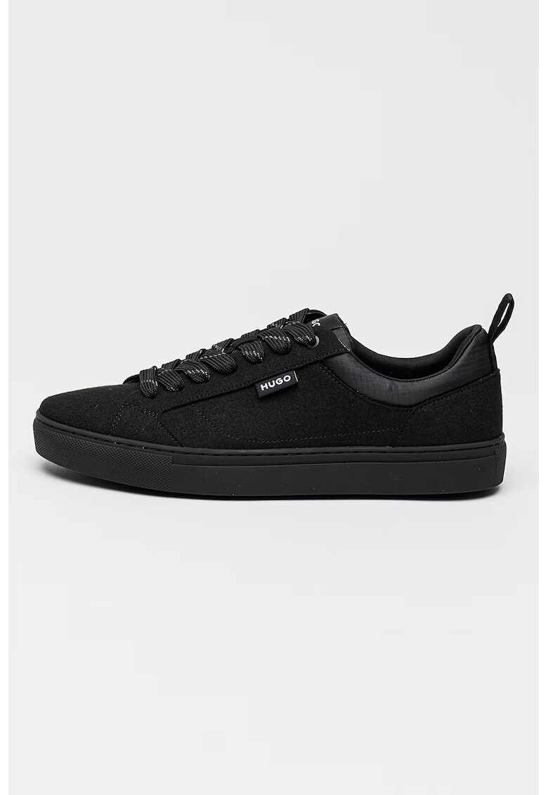Hugo Tenisi low-cut din material textil Morrie - Negru