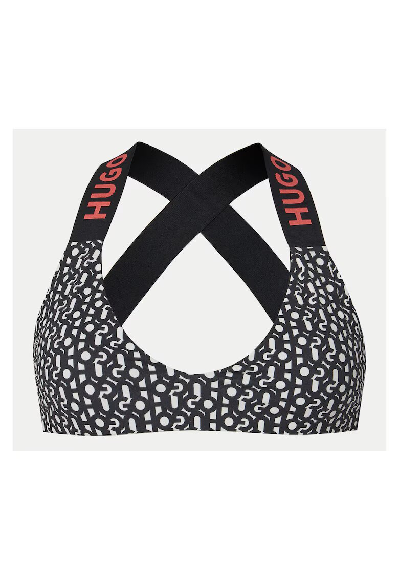 Hugo Top de baie dama - negru/alb