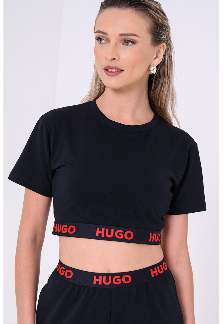 Hugo Tricou crop de pijama - Rosu/Negru