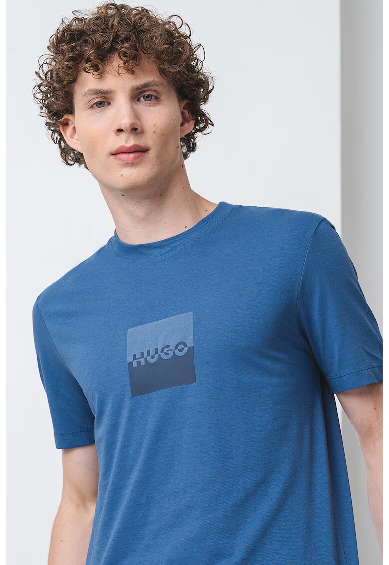 Hugo Tricou cu logo Dusplit - Albastru inchis
